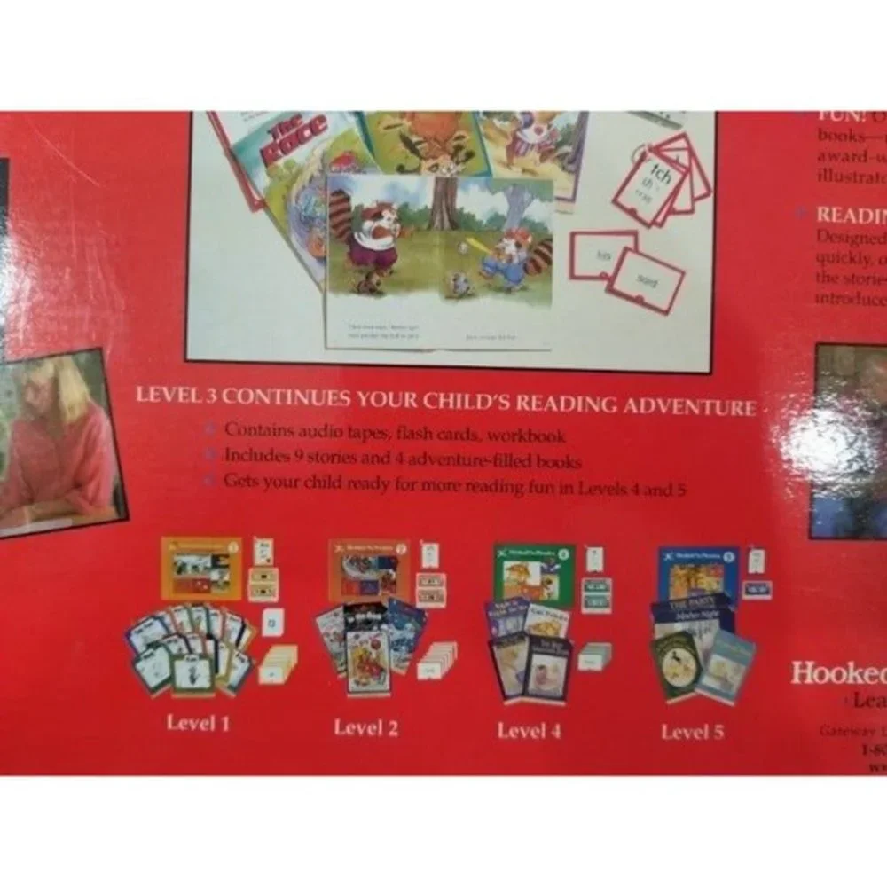 Hooked on Phonics Learn to Read‎ Level 3 program books CDs cards workbook